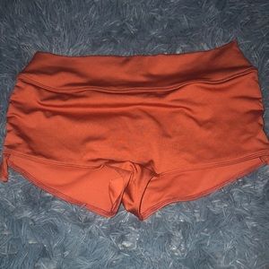 Burnt Orange Pink Active Shorts